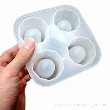 4-cup silicone ice cup trays